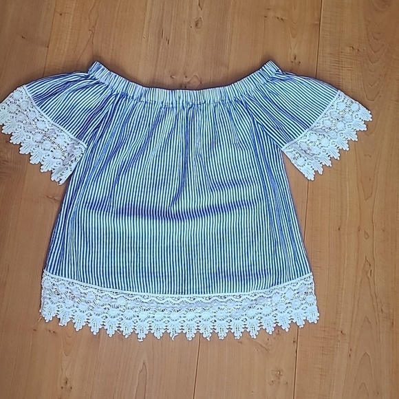 Anthropologie Bishop and Young St. Tropaz Off the Shoulder Top - Picture 7 of 12